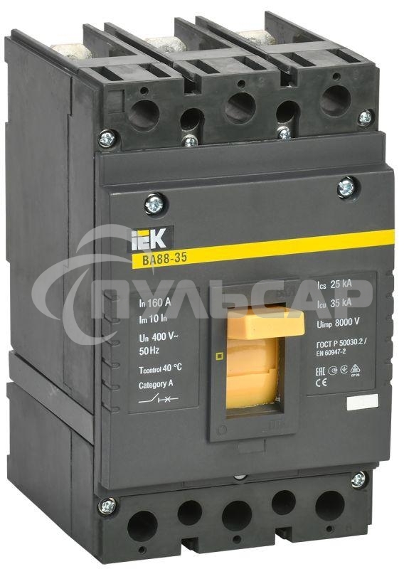 Выключатель автоматический ВА88-35 3Р 160А 35кА SVA30-3-0160 IEK