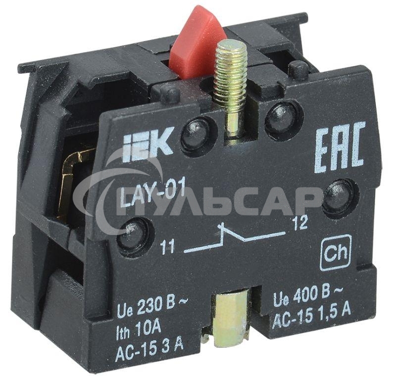 Блок контактный 1р для LAY5 ИЭК BDK11