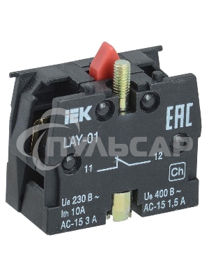 Блок контактный 1р для LAY5 ИЭК BDK11