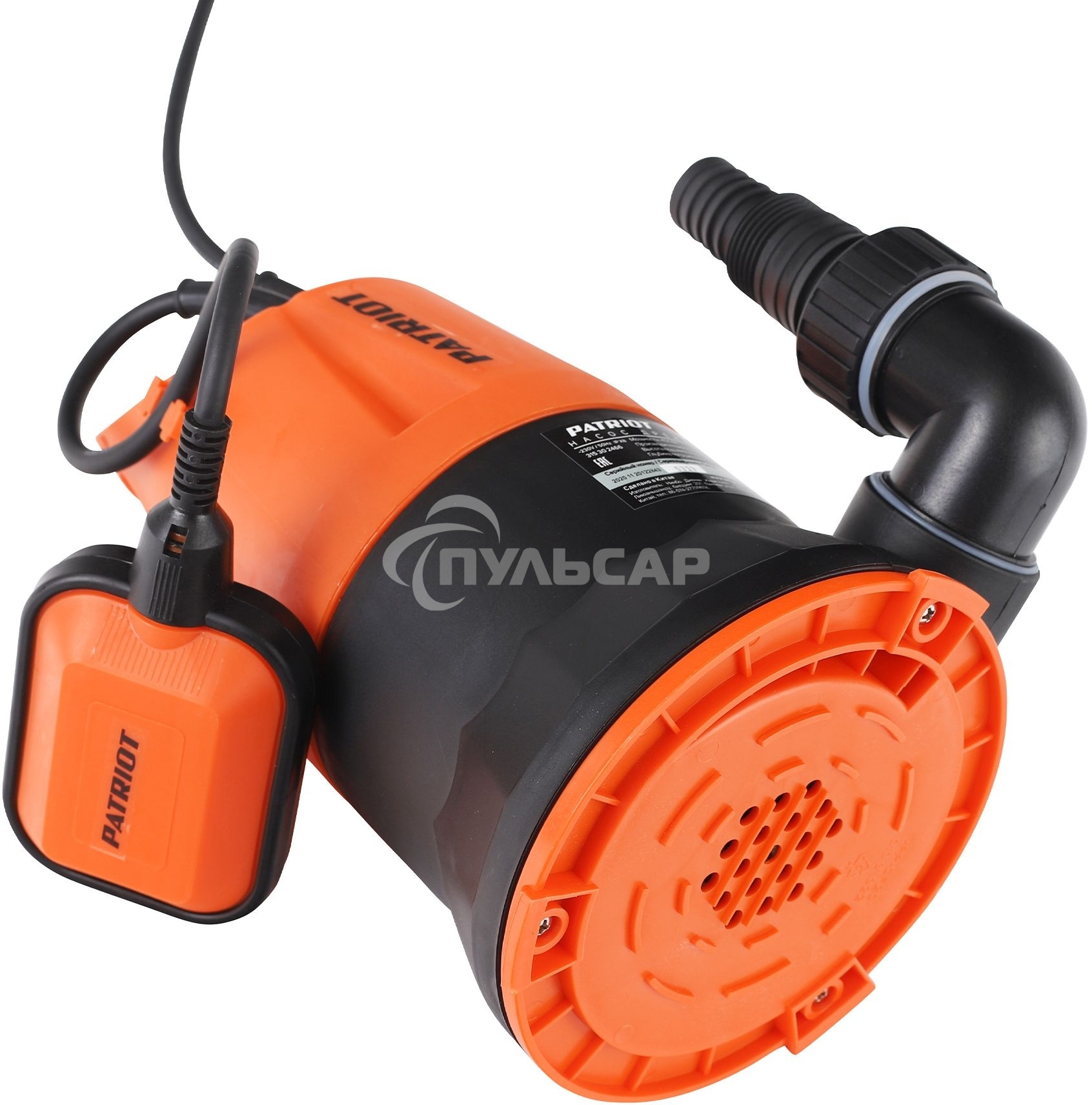 Насос садовый дренажный Patriot F 450 Z 450Вт 8000л/час