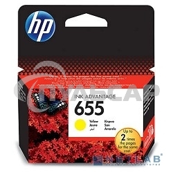 Картридж струйный HP 655 CZ112AE желтый для HP DJ IA 3525/4615/4625/5525/6525 (600стр.)
