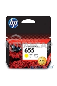 Картридж струйный HP 655 CZ112AE желтый для HP DJ IA 3525/4615/4625/5525/6525 (600стр.)