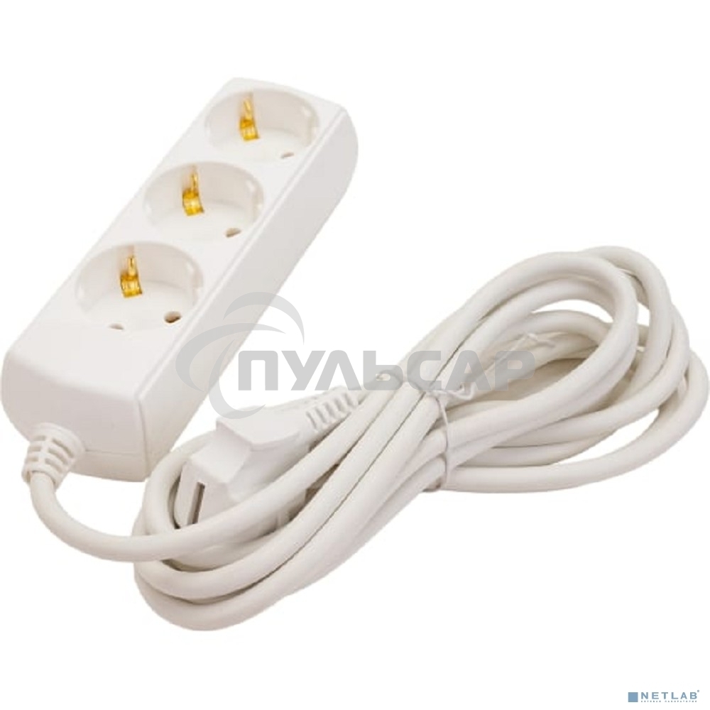 Удлинитель 3х3м с заземл. 10А 250В У03 GENERICA 2P+PE 3х1кв.мм IEK WYP10-10-03-03-Z-G