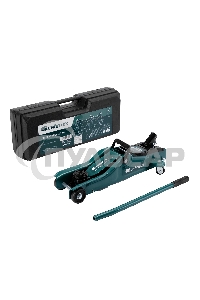 Домкрат гидравлический подкатной Сибртех 2 т, 85-330 мм, низкий подхват, в пласт. кейсе