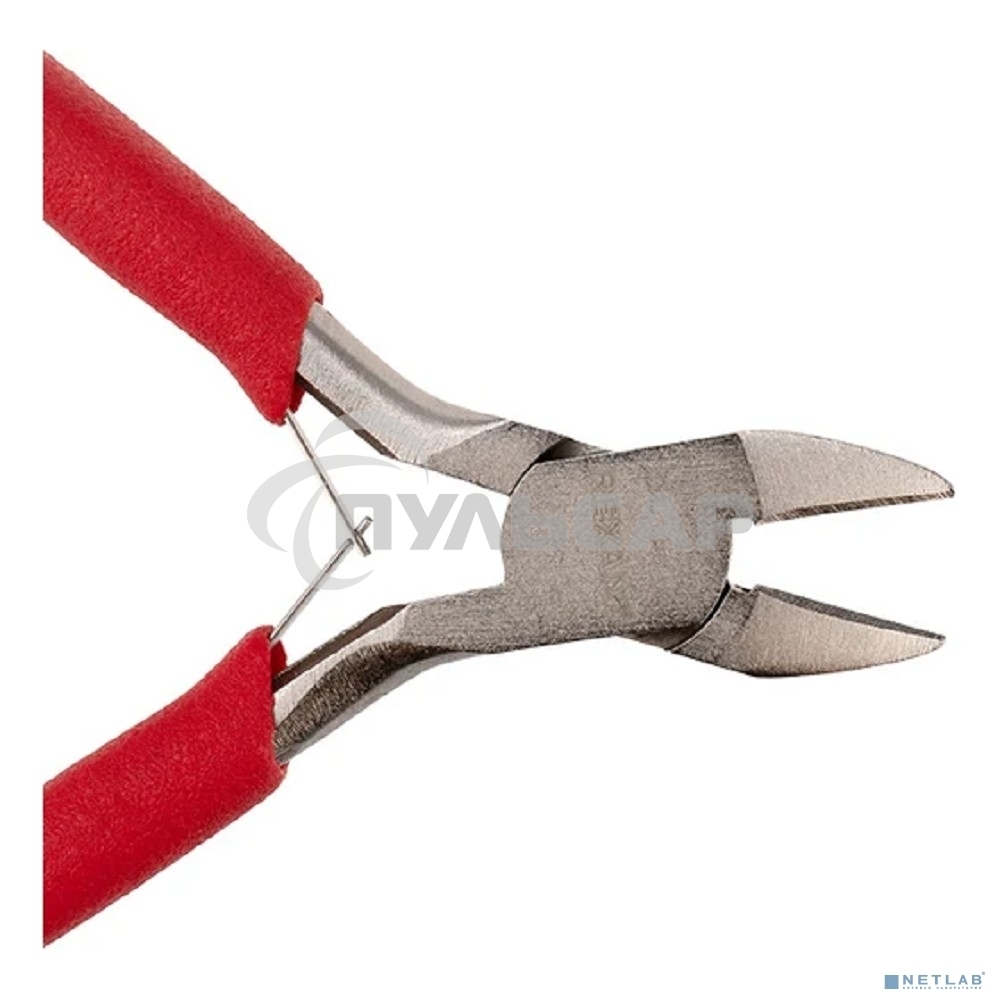 Кусачки для точных работ Rexant 115 мм никелированные, авторазжим, обливные рукоятки