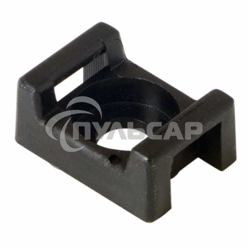 Площадка для крепления стяжки Rexant (ПС-2) 22x16 мм, черная, упаковка 10 шт.