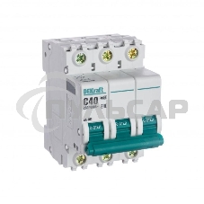 Выключатель автоматический модульный Dekraft 3п C 40А 4.5кА ВА-101 11082DEK