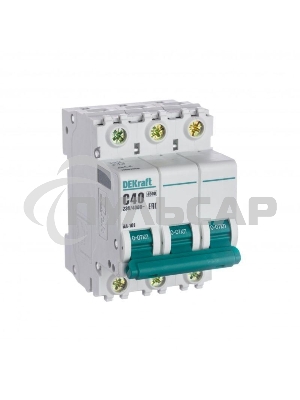 Выключатель автоматический модульный Dekraft 3п C 40А 4.5кА ВА-101 11082DEK