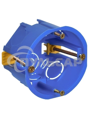 Коробка установочная С3 d68х45 для полых стен (с саморезами и пластик. лапками) IEK UKG10-068-045-000-P-UO