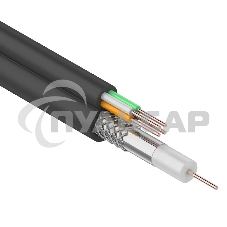 Кабель ККСВ-П+4х0,5 мм (бухта 100 м) черный Rexant