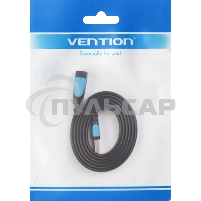 Кабель-удлинитель Vention USB 3.0 AM/AF - 3 м плоский VAS-A13-B300