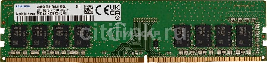 Оперативная память Samsung, DDR4, 8Gb (1x8Gb), 3200MHz, CL21, DIMM, OEM