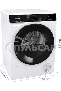 Сушильная машина Gorenje DPNA82WIFI/C белый, 8 кг, сушка - конденсационная, программ - 15, 60 x 85 x 65.3 см
