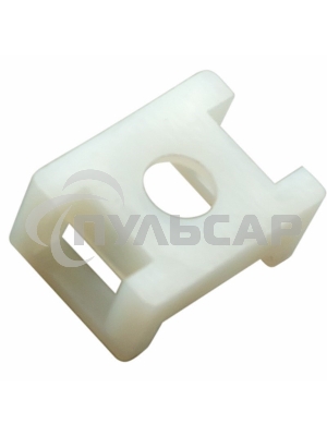 Площадка для крепления стяжки Rexant (ПС-2) 22x16 мм, белая, упаковка 10 шт.