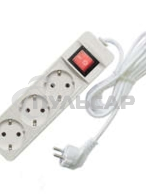 Удлинитель 3х10м с заземл. 16А IP20 3.5кВт с выкл. Союз 481S-8310