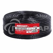 Кабель ККСВ-П+4х0,5 мм (бухта 100 м) черный Rexant