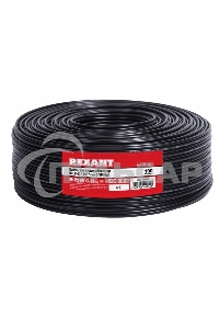 Кабель ККСВ-П+4х0,5 мм (бухта 100 м) черный Rexant