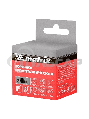 Коронка Matrix BIMETAL, 40 мм