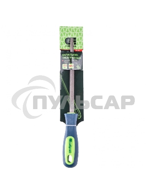 Напильник, 150 мм, трехгранный, двухкомпонентная рукоятка, №2 Сибртех