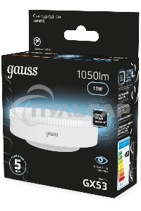 Лампа светодиодная GX53 11Вт 4100К 1050лм