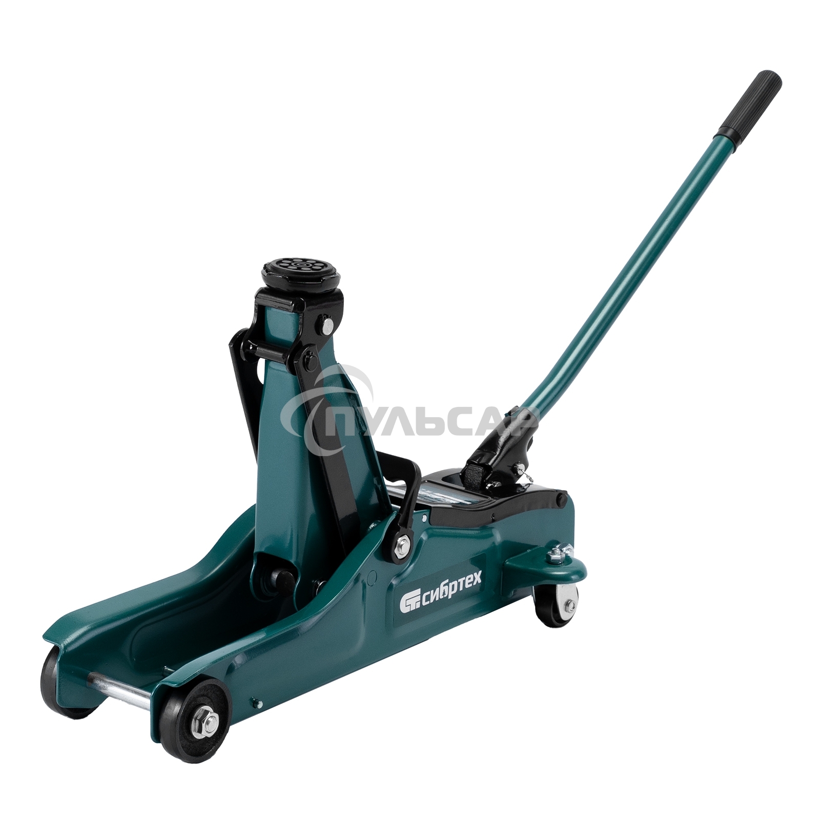 Домкрат гидравлический подкатной Сибртех 2 т, 85-330 мм, низкий подхват, в пласт. кейсе