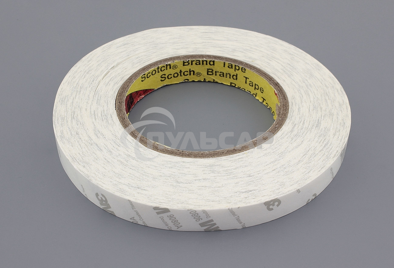 Скотч двусторонний 3M 9080a 15 мм, 55 м