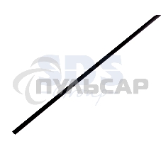 Термоусаживаемая трубка Rexant 2,0/1,0 мм, черная (бухта 200 м)