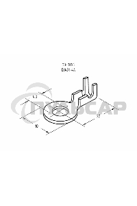 Наконечник кольцевой Rexant, ø4.3 мм, 0.5-0.8 мм² (НК 4-0,5-0,8)