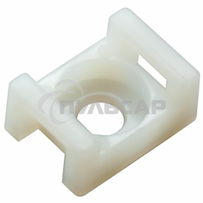 Площадка для крепления стяжки Rexant (ПС-2) 22x16 мм, белая, упаковка 10 шт.