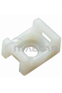 Площадка для крепления стяжки Rexant (ПС-2) 22x16 мм, белая, упаковка 10 шт.