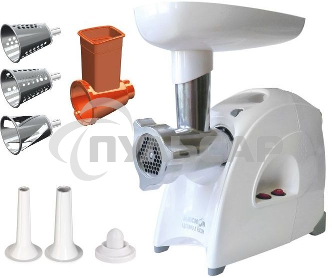 Мясорубка электрическая Аксион М641.03 белый, 2000 Вт, до 3 кг/мин
