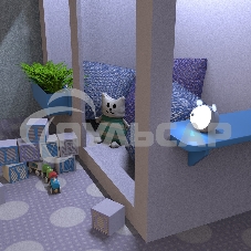 Ночник Gauss NN7026 мышка голубой