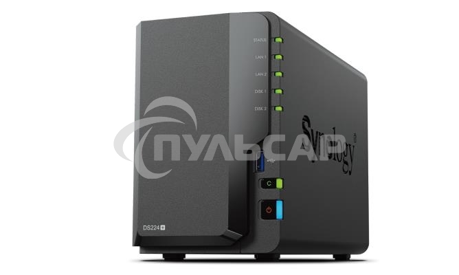 СХД настольное исполнение SYNOLOGY 2BAY NO HDD DS224+