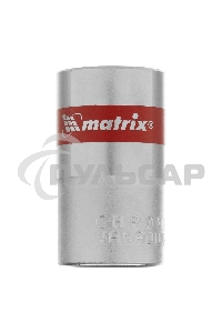 Головка торцевая Matrix, 16 мм, 6-гранная, CrV, под квадрат 1/2