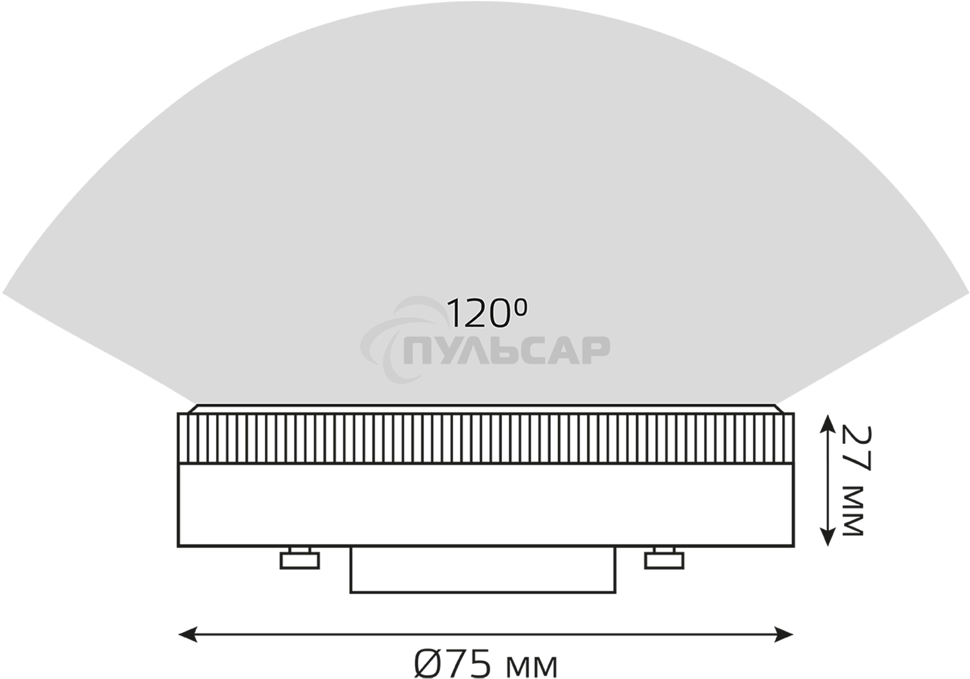 Лампа светодиодная GX53 11Вт 4100К 1050лм