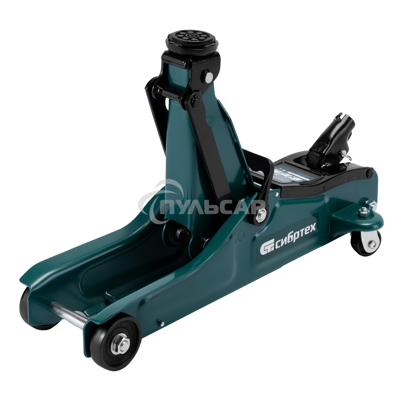 Домкрат гидравлический подкатной Сибртех 2 т, 85-330 мм, низкий подхват, в пласт. кейсе