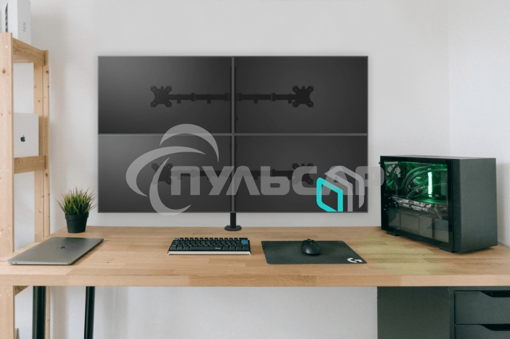 Кронштейн ONKRON D421E для четырех мониторов 13