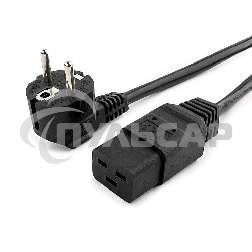 Кабель питания для UPC Gembird/Cablexpert, 1.8м, Schuko-С19, 16А, черный, с заземлением(PC-186-C19)