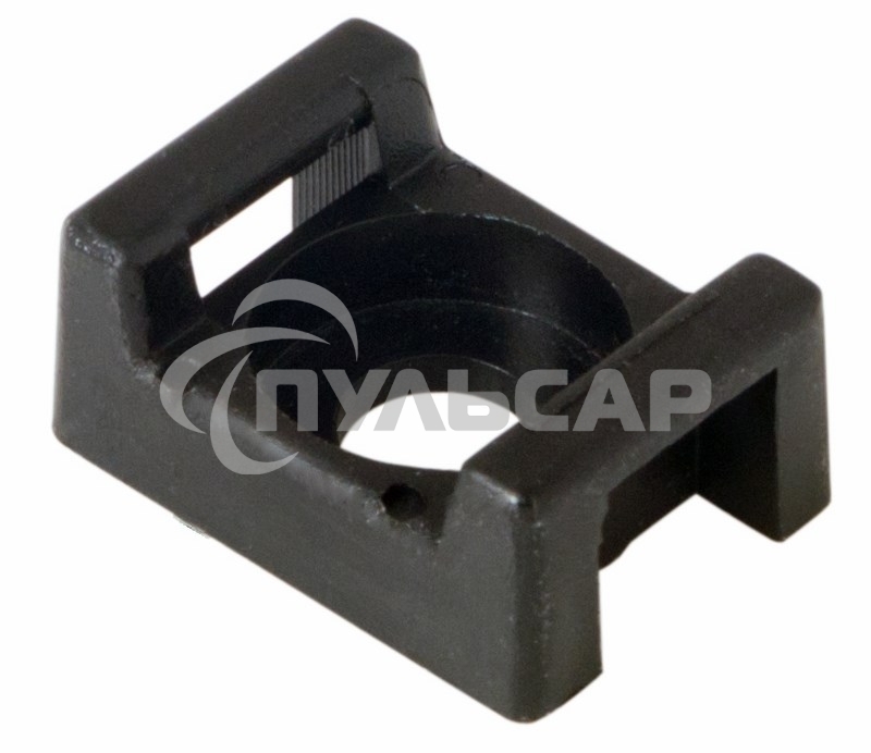 Площадка для крепления стяжки Rexant (ПС-2) 22x16 мм, черная, упаковка 100 шт.