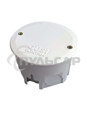 Коробка распр. СП круглая 68х45 IP30 для сплошных стен сер. ГУСИ С3В70К Евро