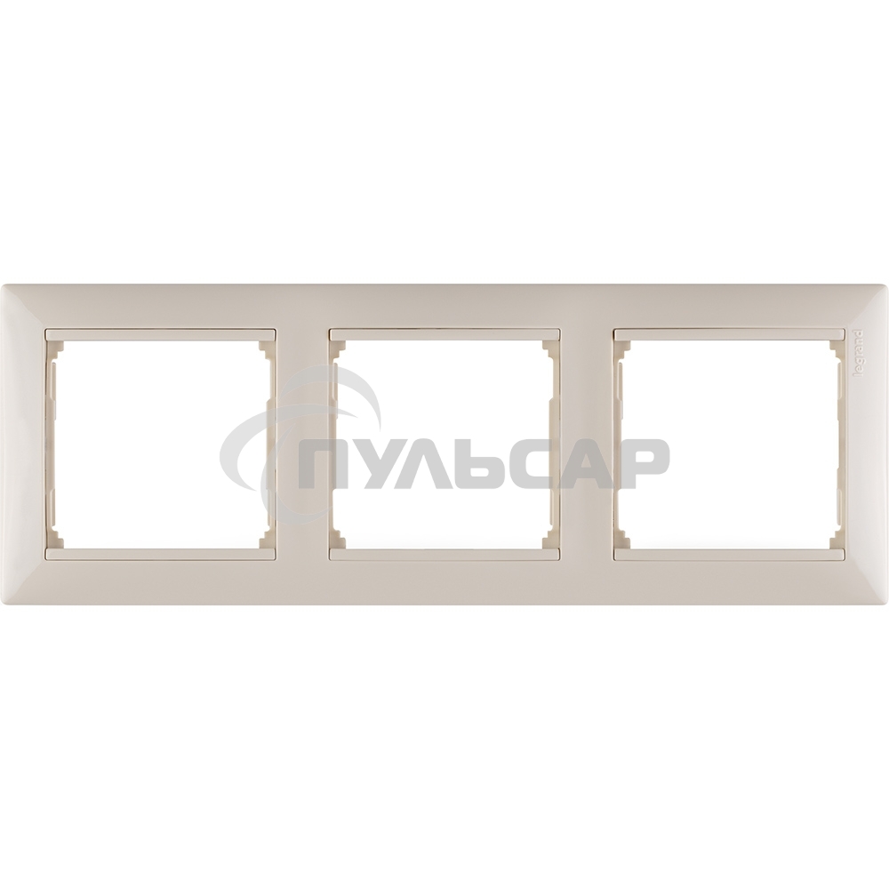 Рамка 3-м Valena горизонт. сл. кость Leg 774353