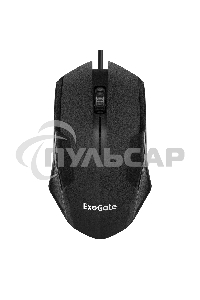 Мышь проводная ExeGate SH-9025S черный, 1000 dpi, USB, кнопки - 3