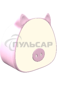 Ночник Gauss NN7034 поросенок розовый