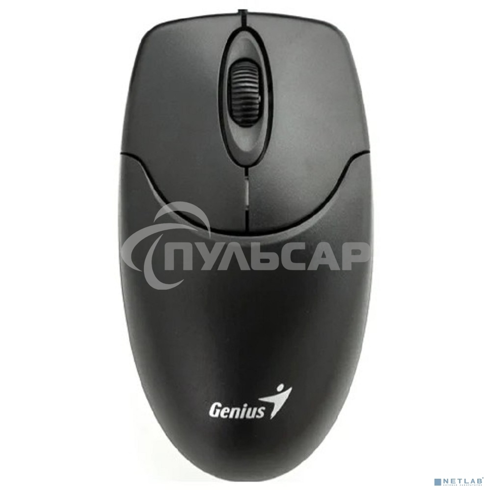 Мышь проводная Genius NetScroll 120 V2 черный, 1000 dpi, USB, кнопки - 3