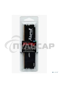 Оперативная память Kingston Fury Beast, DDR5, 32Gb (1x32Gb), 6000MHz, CL30, DIMM, с радиатором, черный
