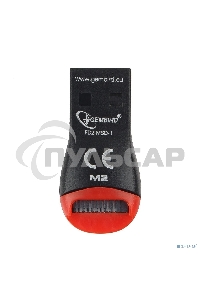 Картридер внешний USB 2.0 Gembird, для считывания MicroSD карт, блистер