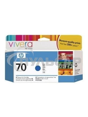Картридж струйный HP №70 C9458A голубой для HP DJ Z2100/Z3100 (130мл)
