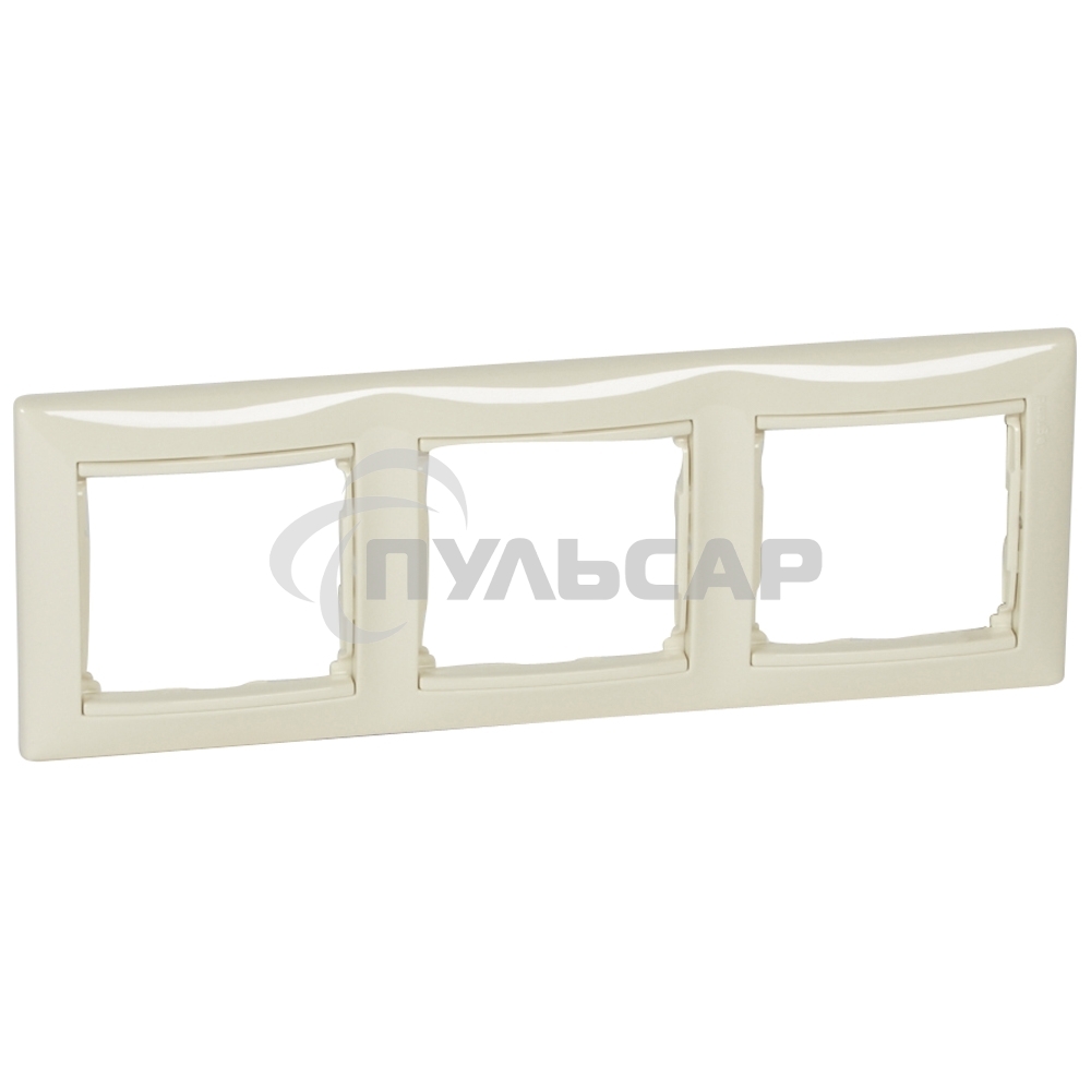 Рамка 3-м Valena горизонт. сл. кость Leg 774353