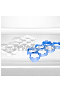 Холодильник Hyundai CC2051WT белый двухкамерный 120/34л морозилка снизу, капельная система