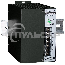 Промышленный блок питания OSNOVO DC48V, 3.2A (150W). Диапазон входных напряжений: AC195-265V Промышленный блок питания OSNOVO DC48V, 3.2A (150W). Диапазон входных напряжений: AC195-265V